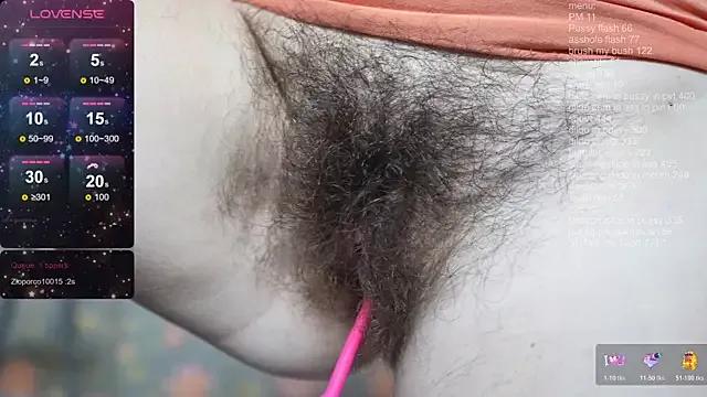 SophieBush — Fisting my HAIRY pussy